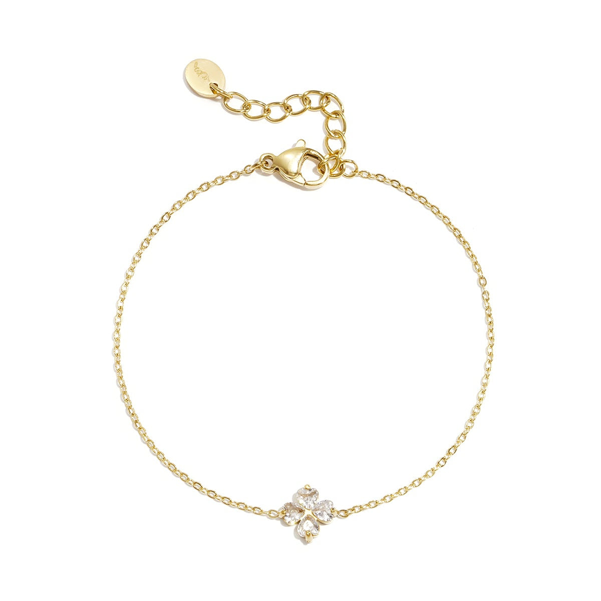 Bracelet with clover decoration