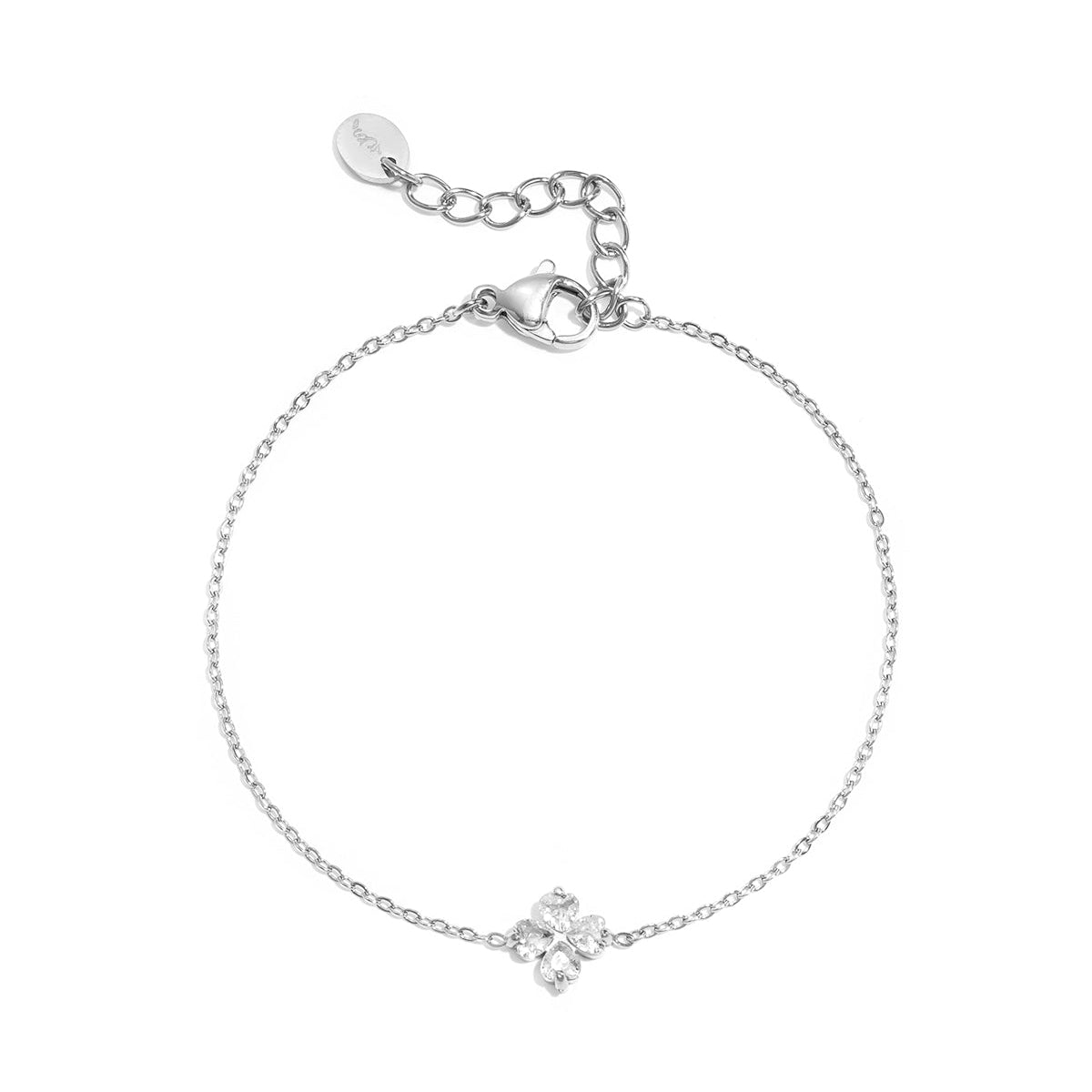Bracelet with clover decoration