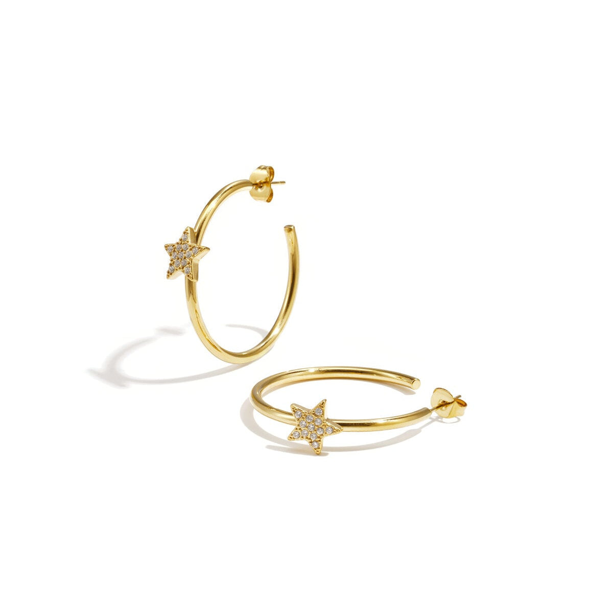 Elegant Rhinestone Hoop Earrings for Women