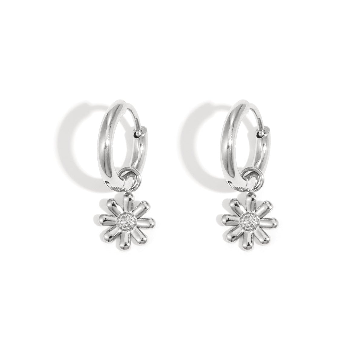 Little daisy stainless steel earrings