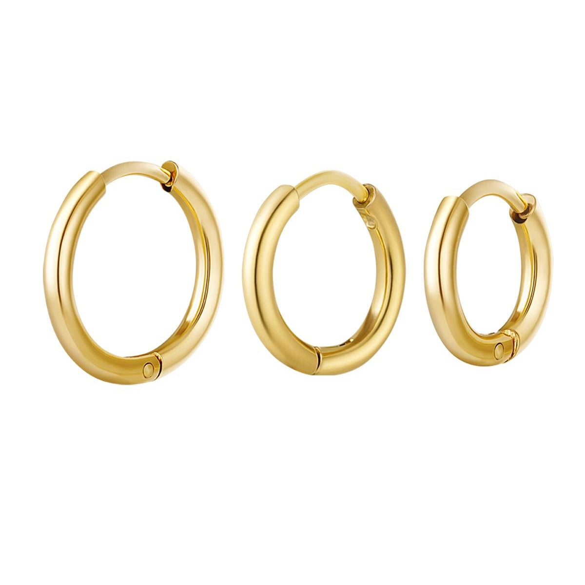 Hoop earrings set of 3