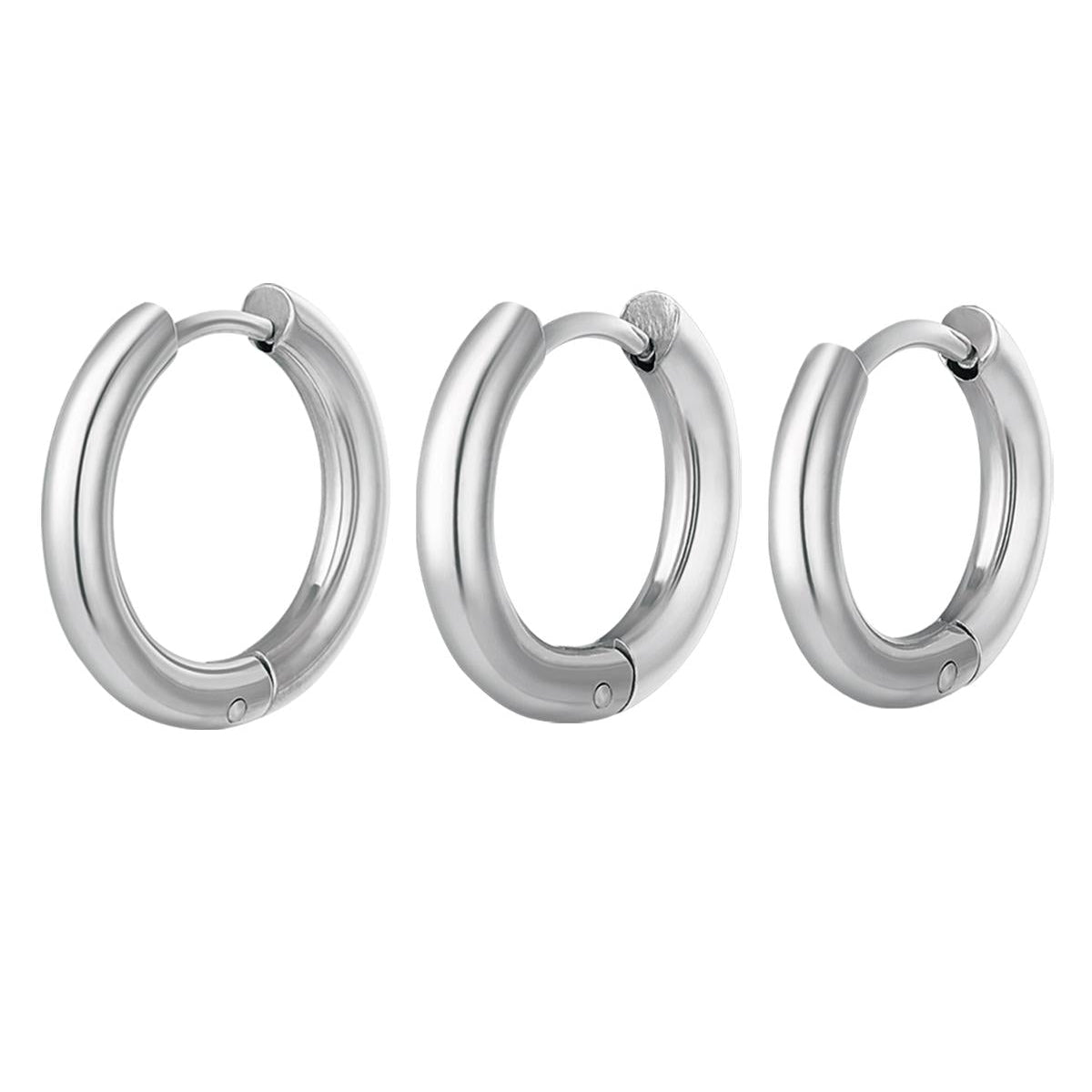 Hoop earrings set of 3