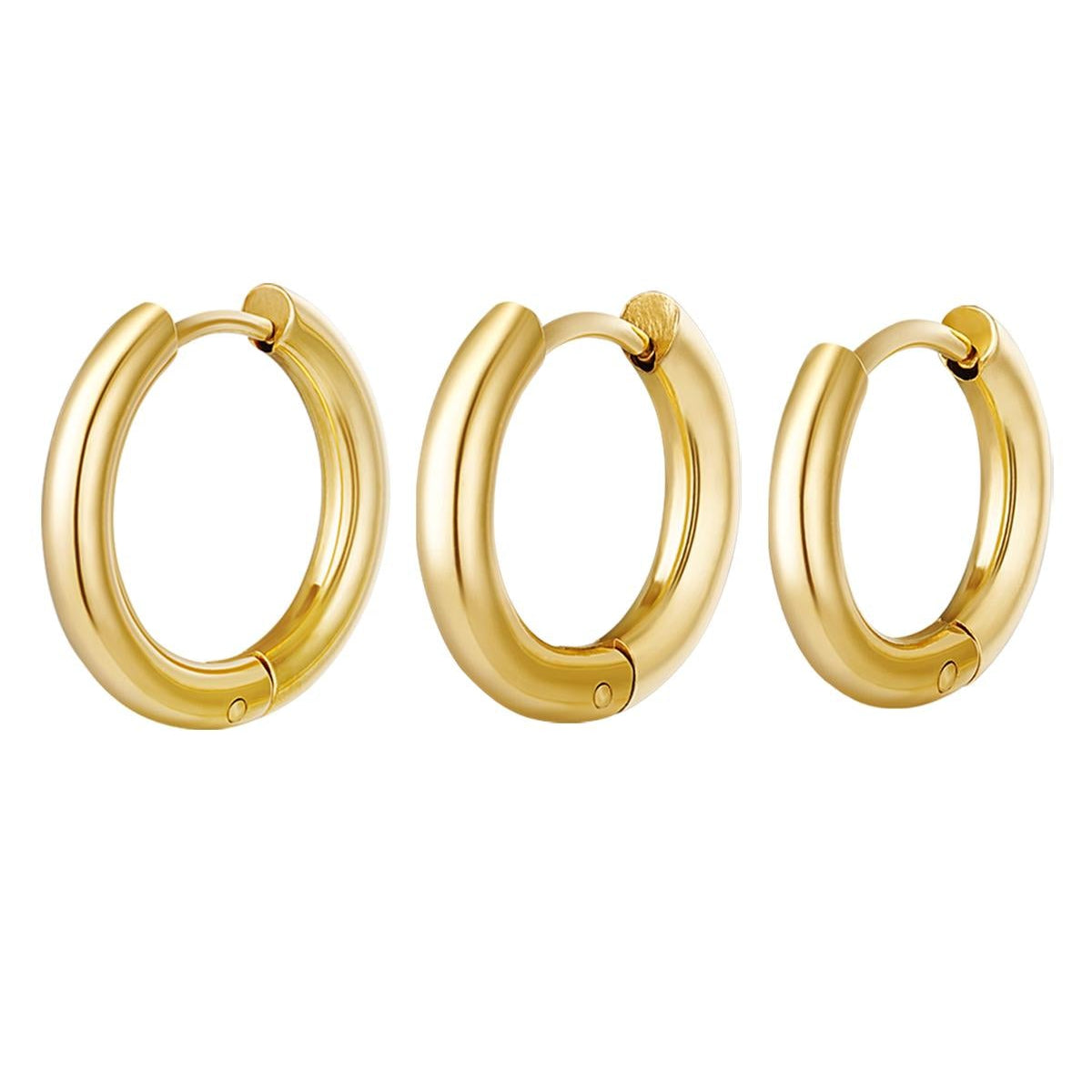 Hoop earrings set of 3