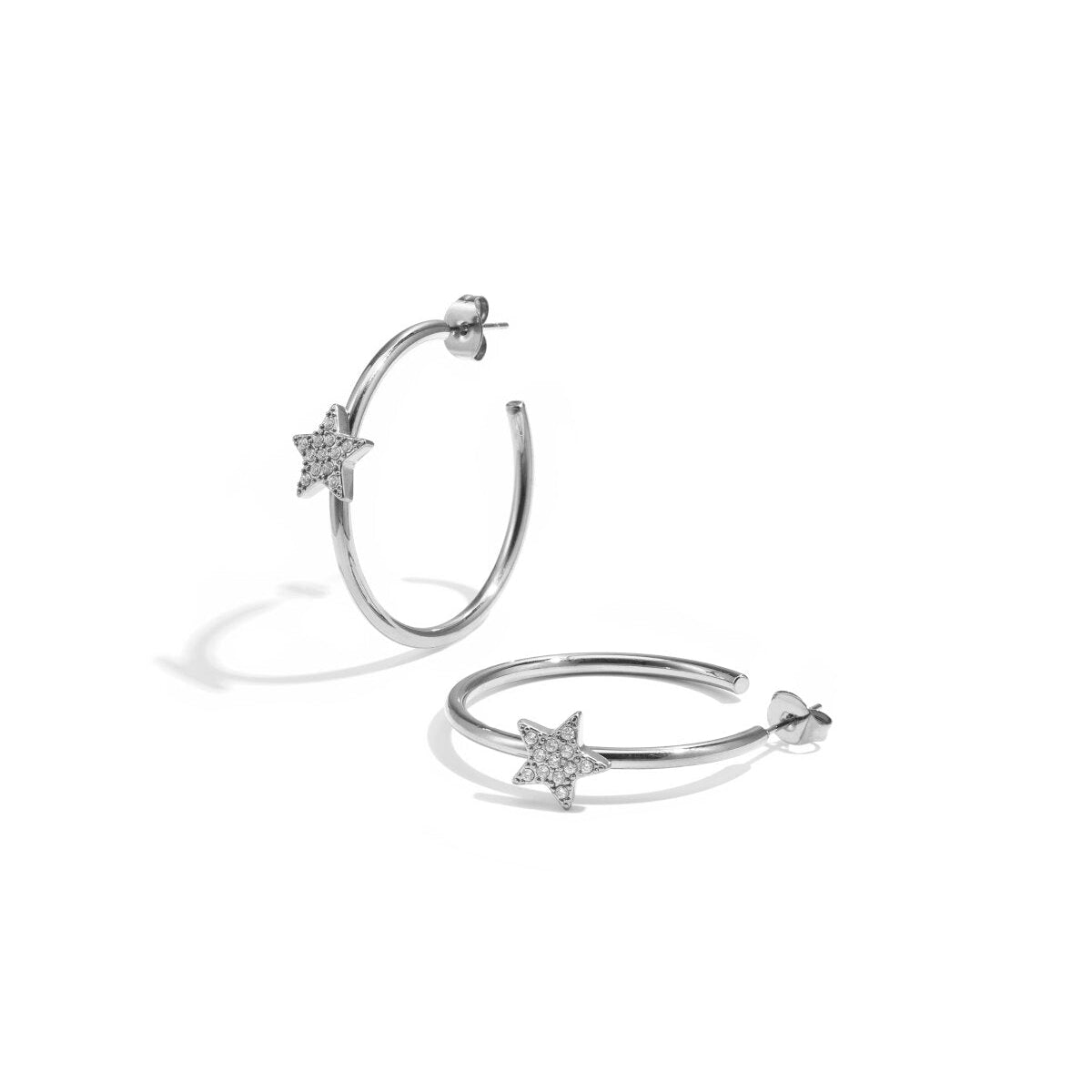Elegant Rhinestone Hoop Earrings for Women