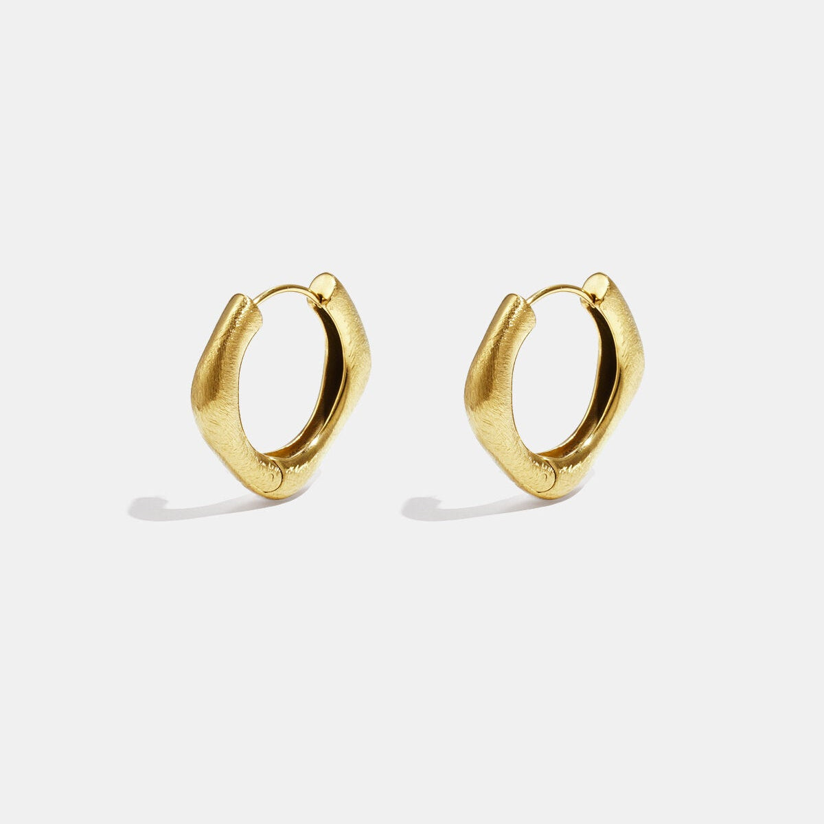 Elegant Rectangle Hoop Earrings for Everyday Wear