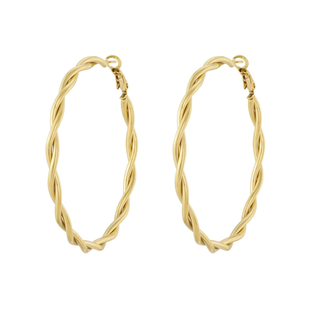 Twisted Hoop Earrings
