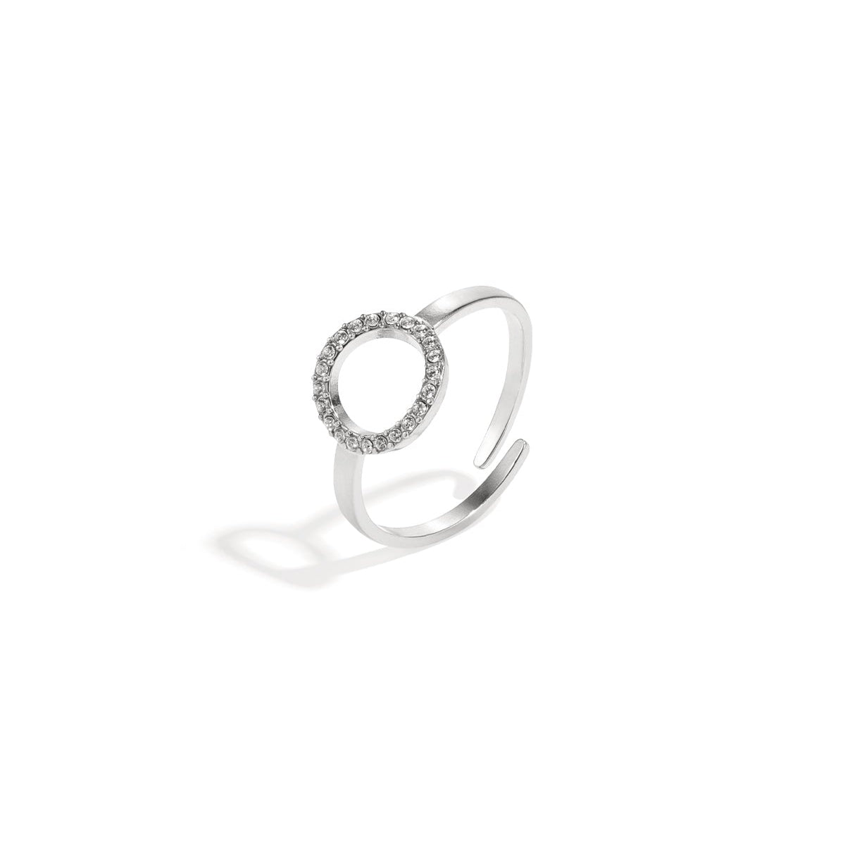 Stainless Steel Minimalist Rings circle Casual Daily Simple Series Women's jewelry
