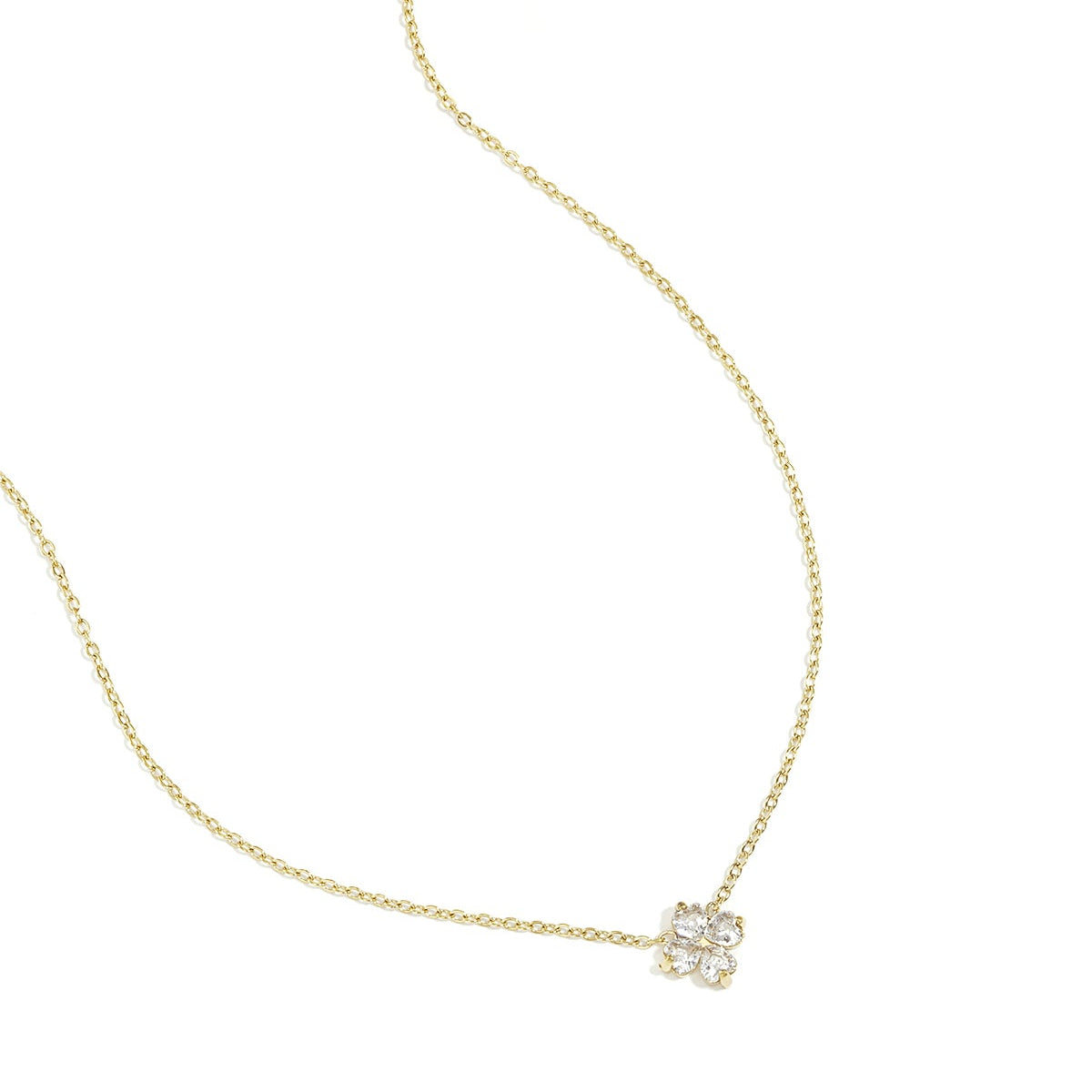 Necklace with clover decoration