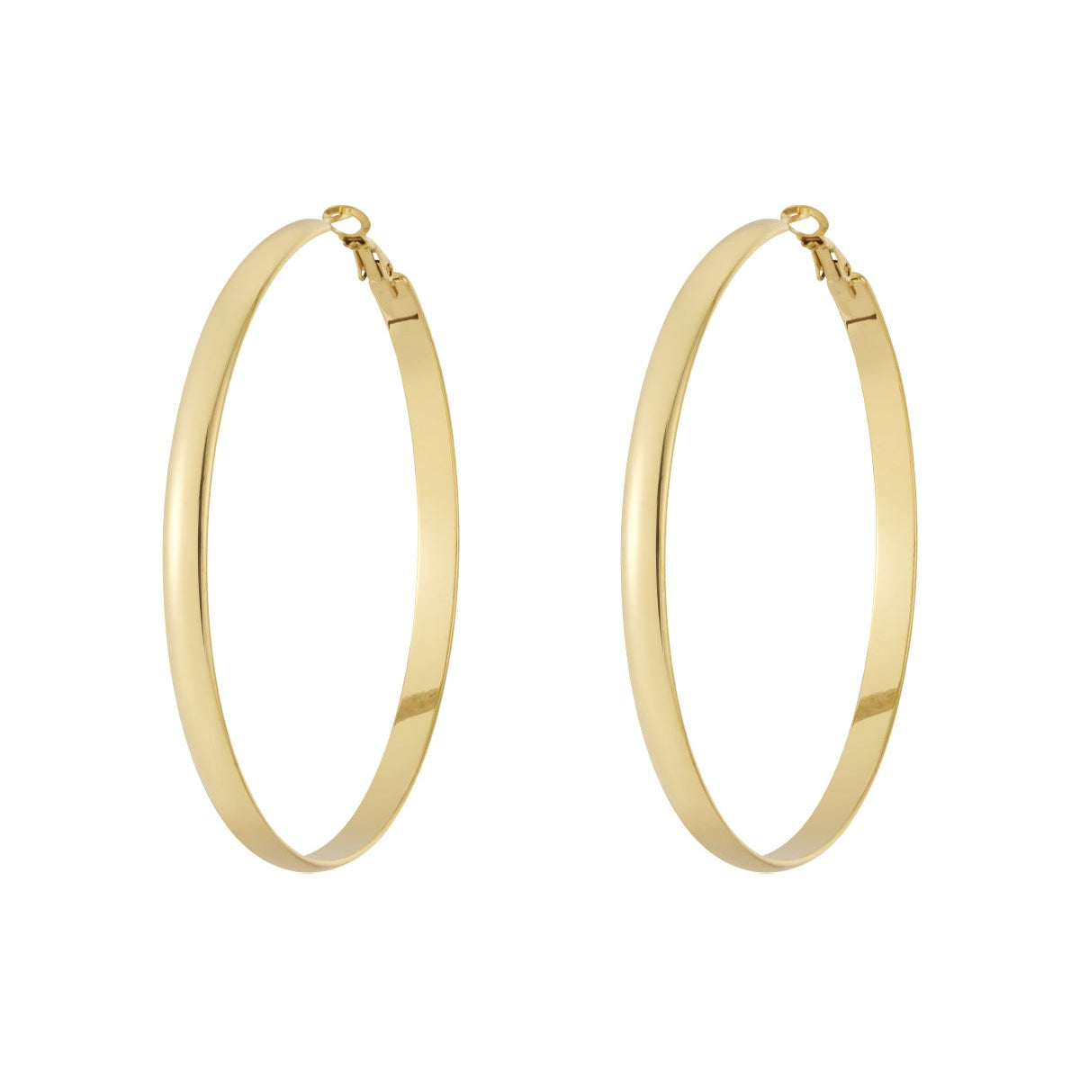 Basic hoop earrings thick
