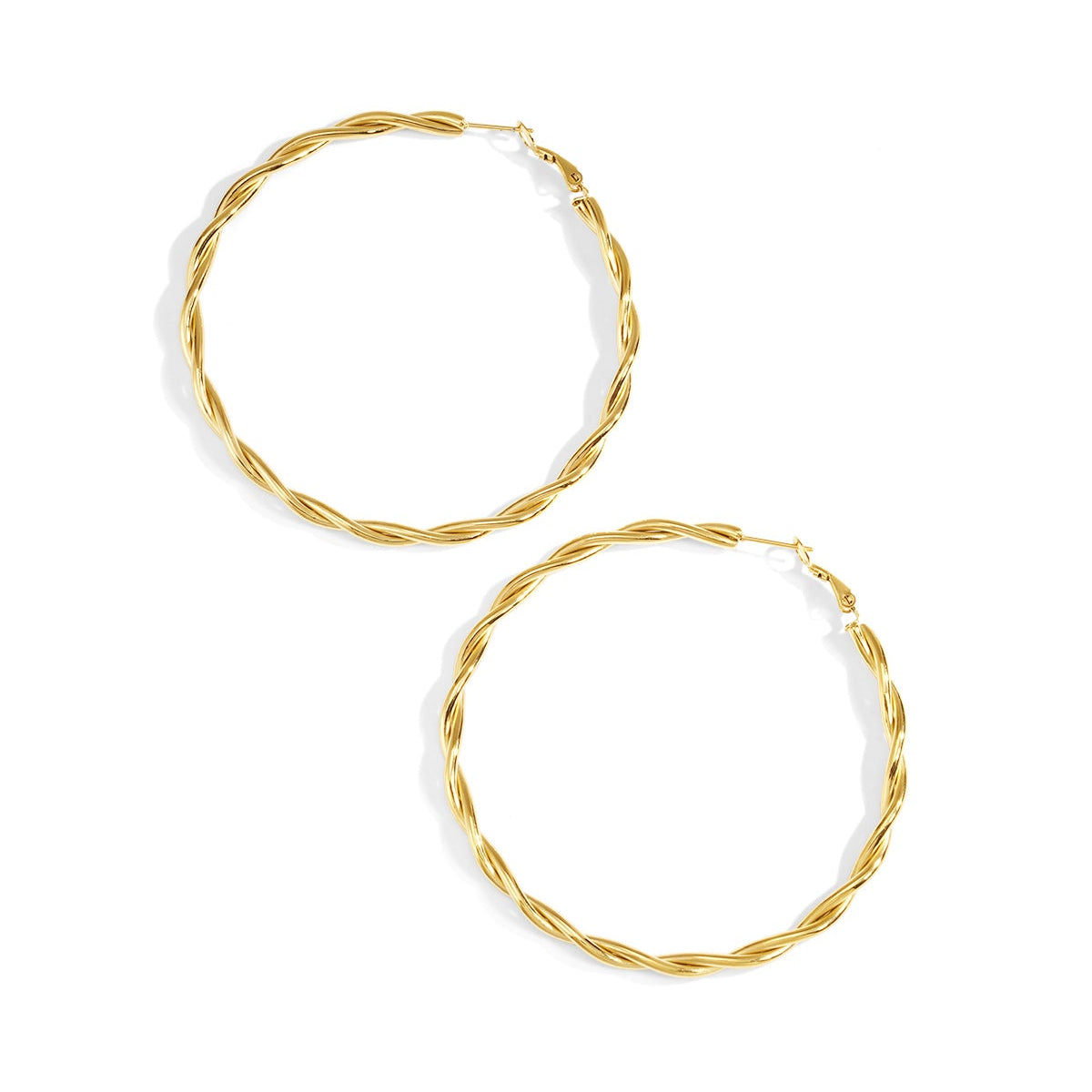Twisted Hoop Earrings