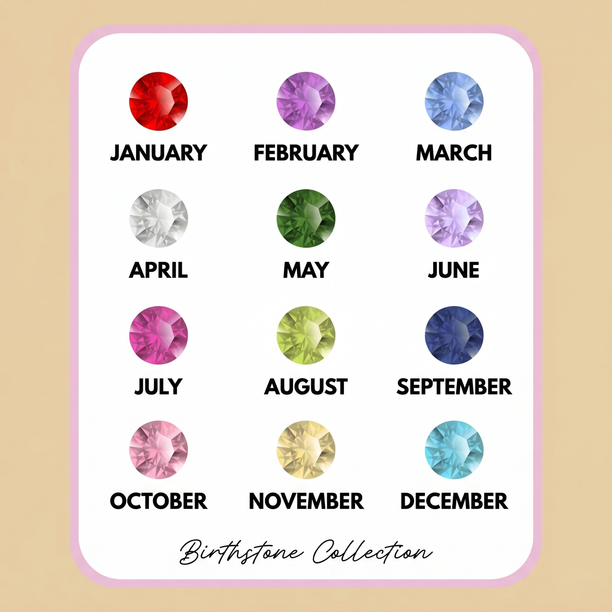 The Birthstone Earrings | Gold Heart Huggie Earrings