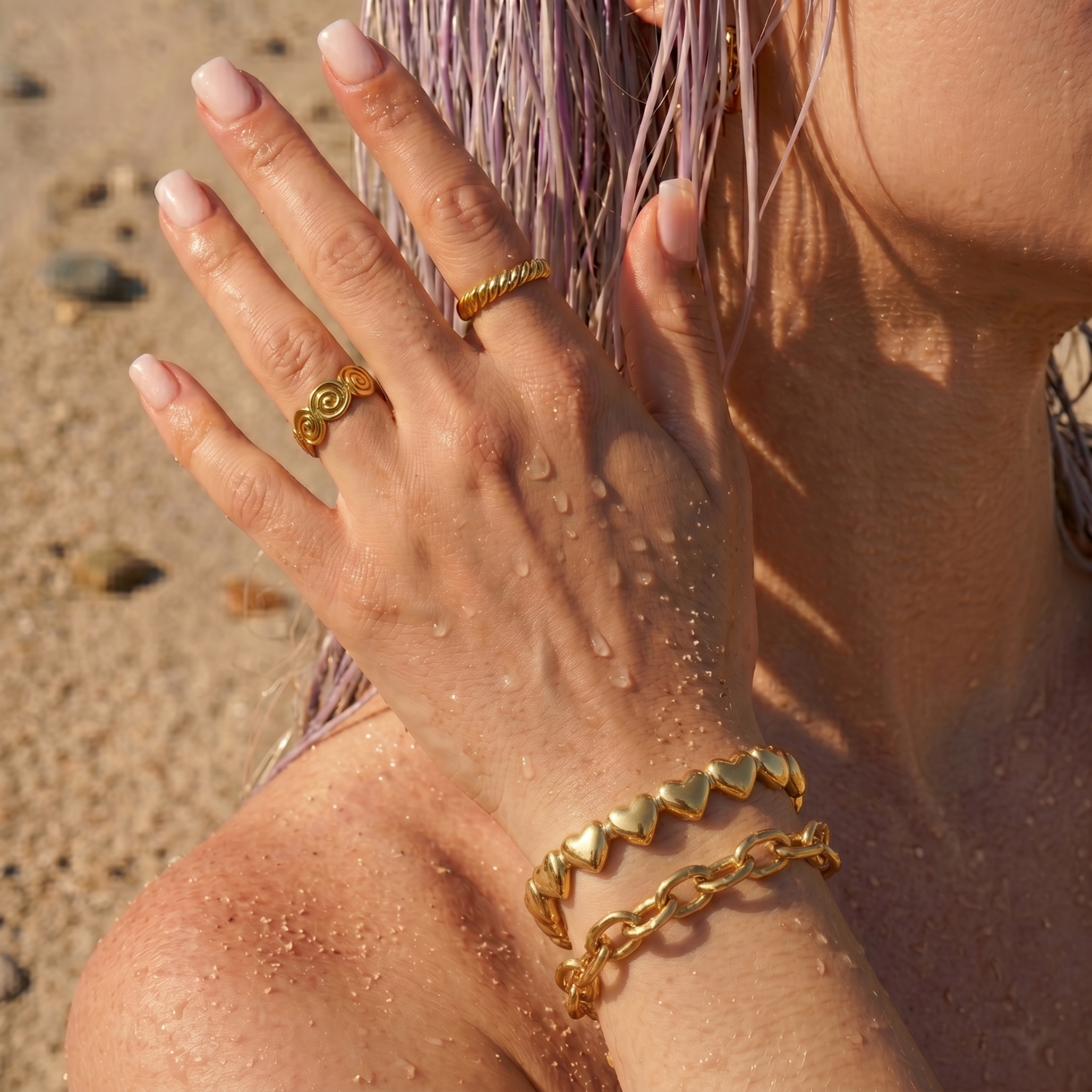 The Chain Bracelet | Chunky Gold Link Chain Bracelet