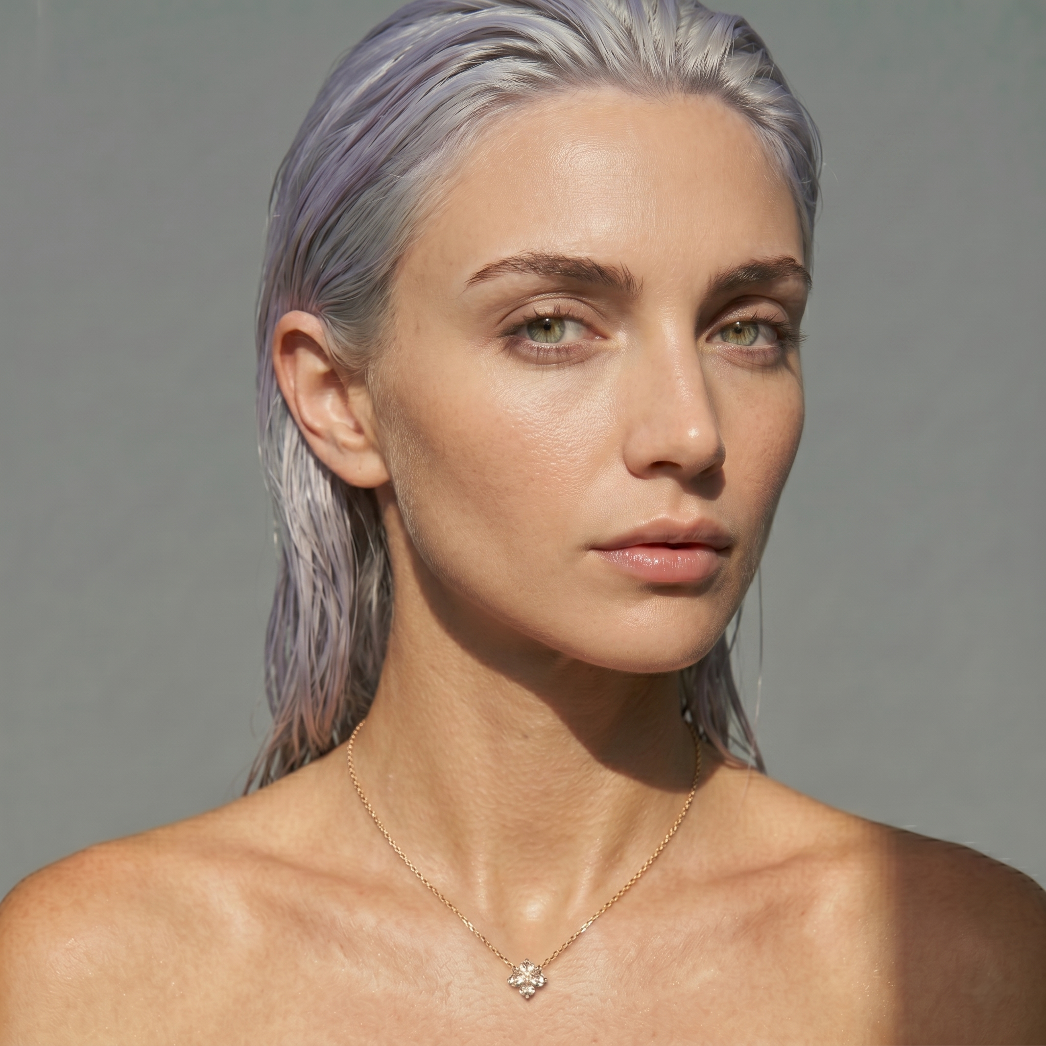 The Clara Necklace | Gold Crystal Clover Pendant Necklace