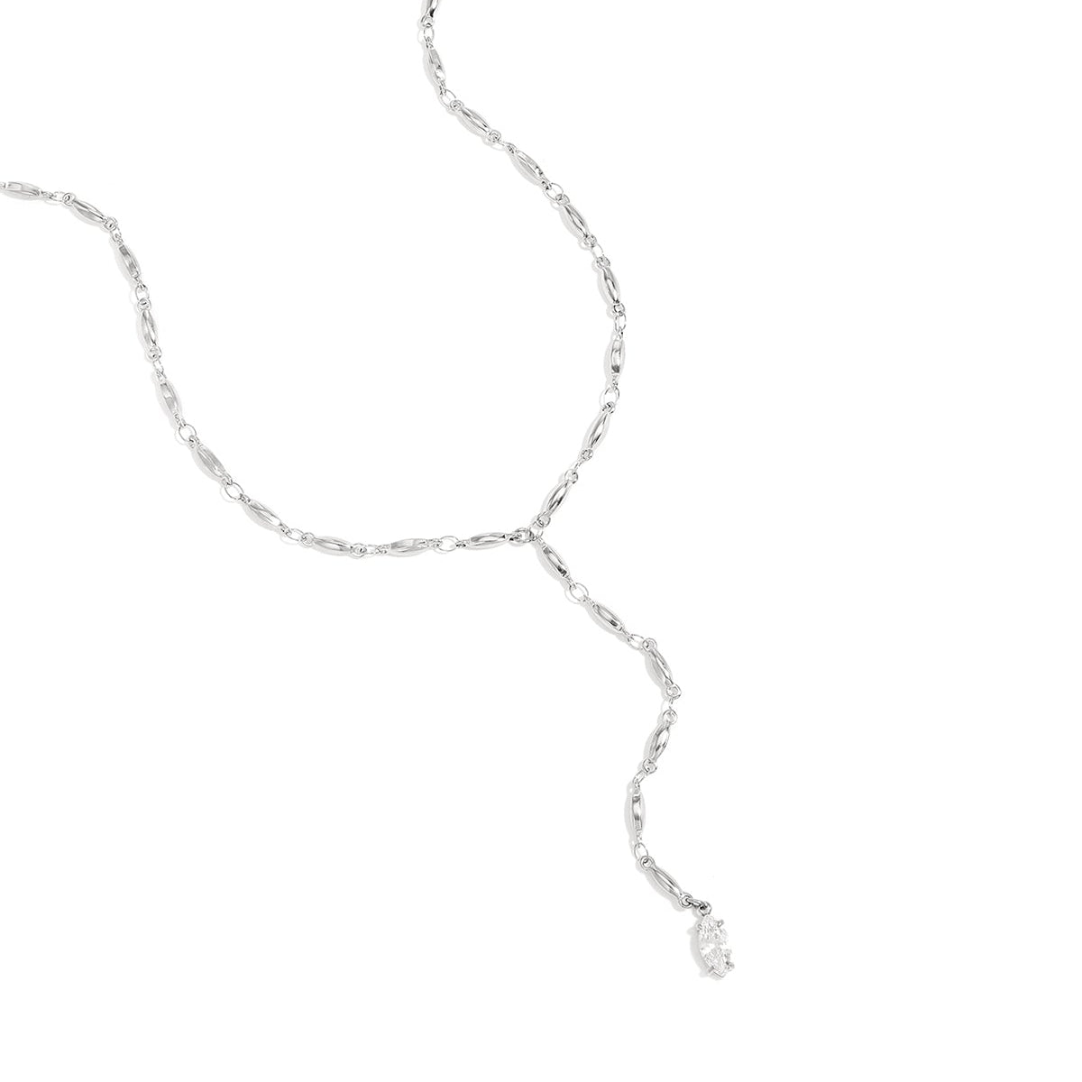 Necklace with hanging Rhinestone