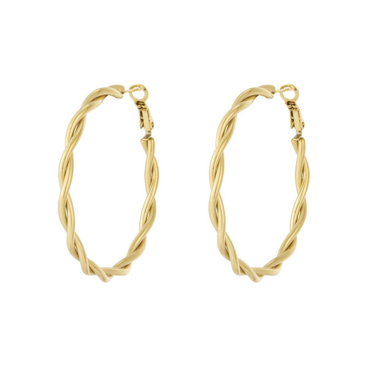 Twisted Hoop Earrings