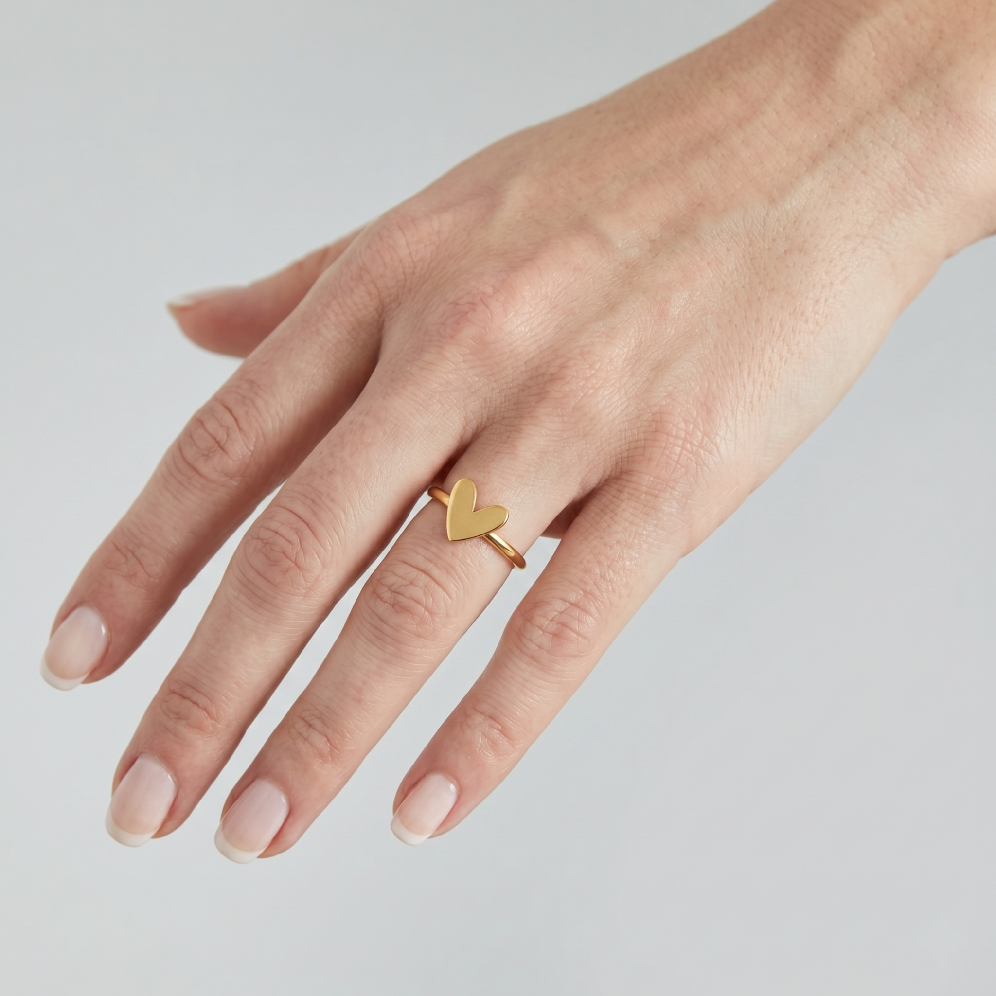 The Heart Ring | Gold Open Heart Band Ring