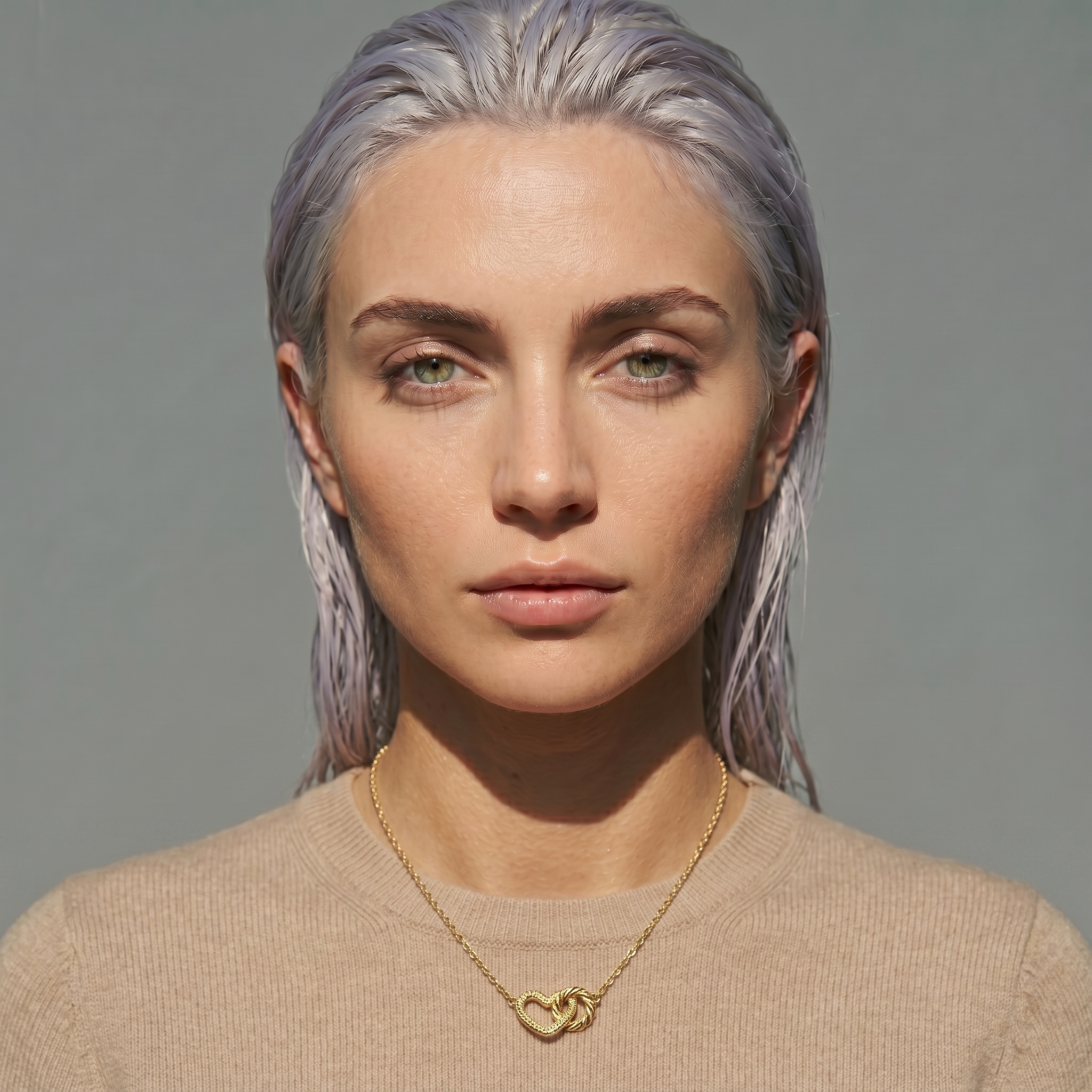 The Interlock Necklace | Gold Twisted Heart & Circle Pendant Necklace