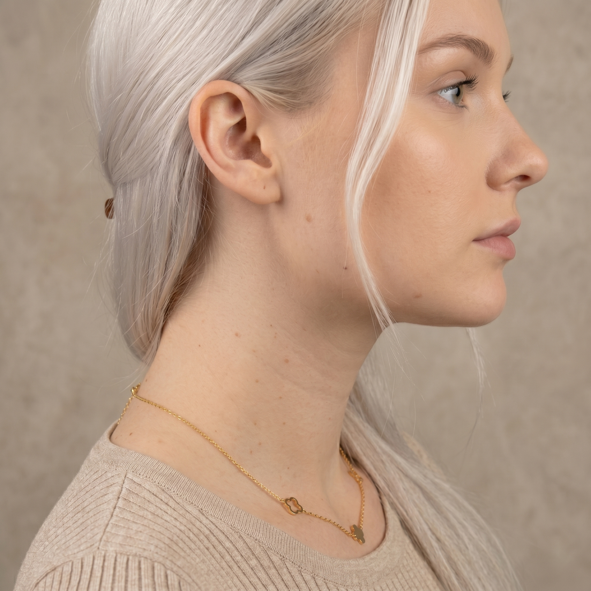 The Lucky Necklace | Gold Triple Clover Chain Necklace