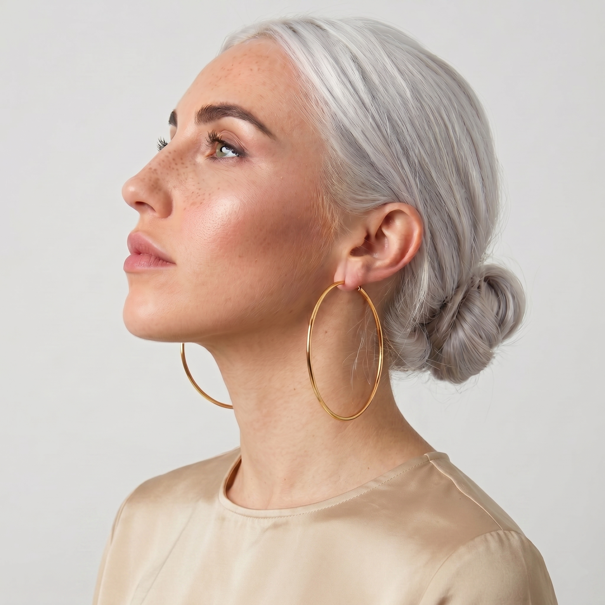 The Luna Earrings | Large Gold Hoop Earrings