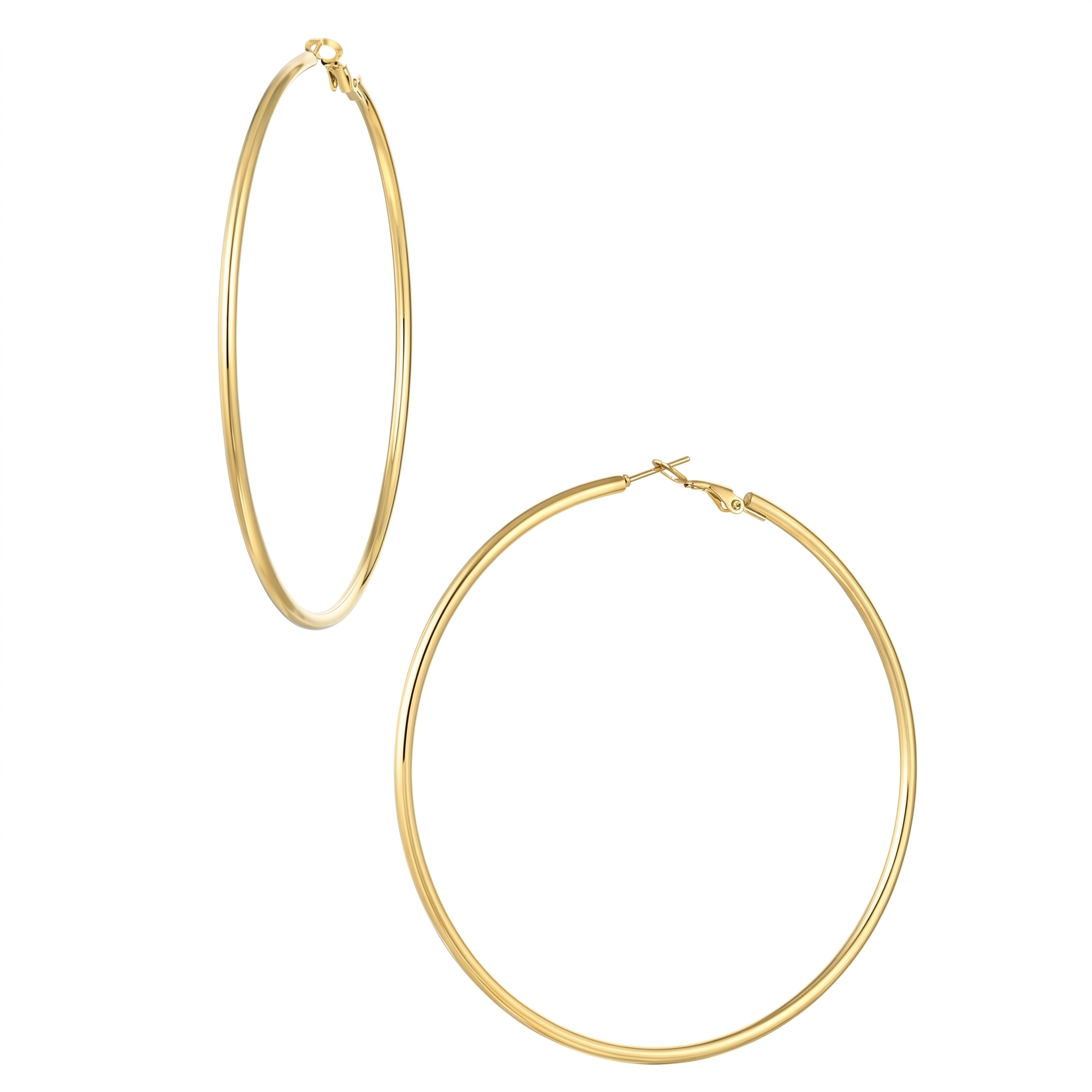 The luna earrings | large gold hoop earrings
