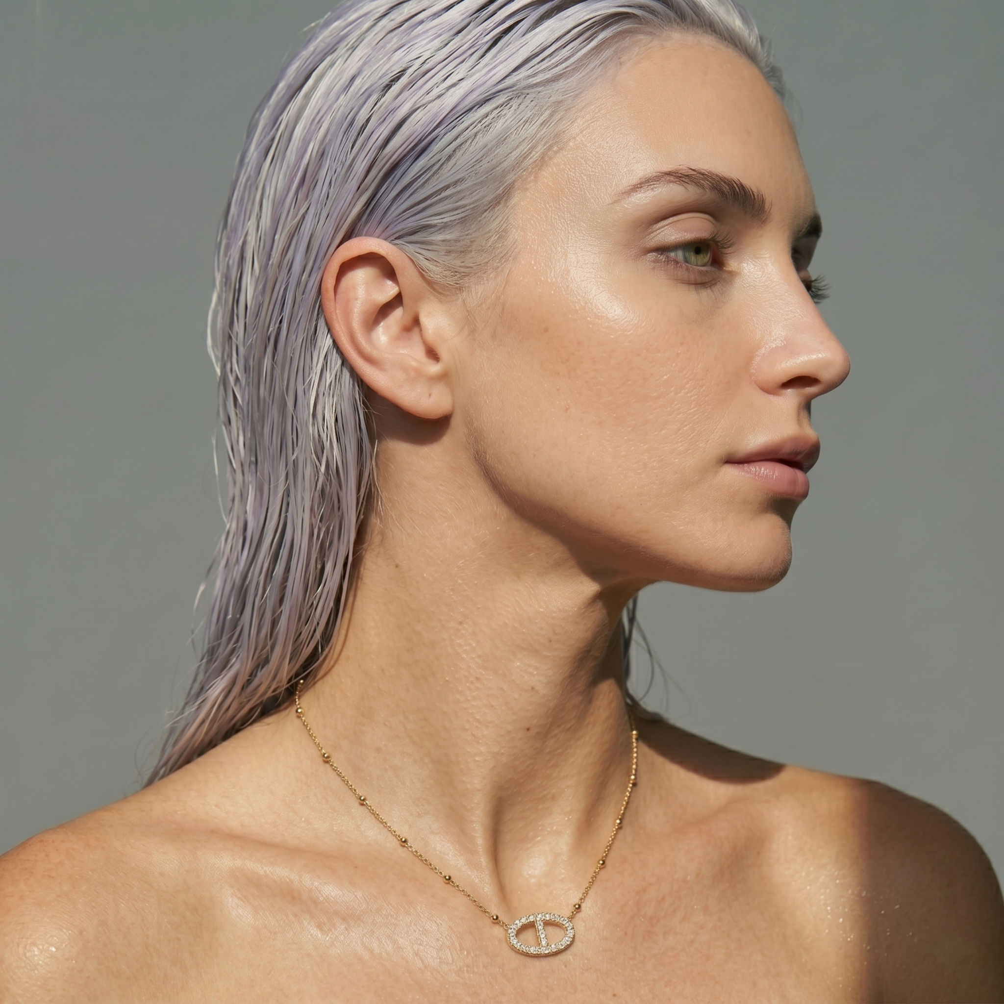 The Peace Necklace | Dainty Gold Peace Sign Crystal Necklace