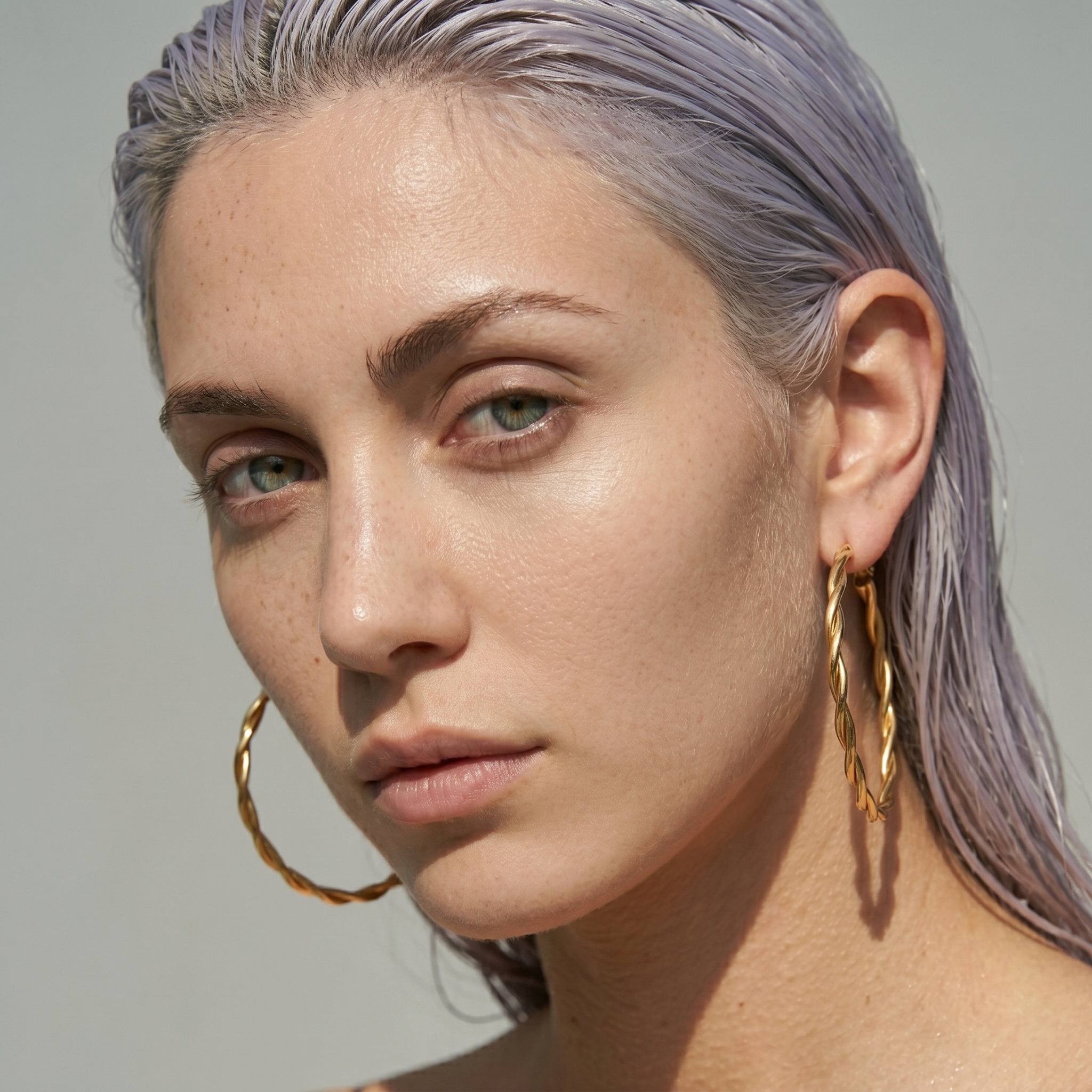 The Twist Earrings | Large Gold Twisted Hoop Earrings